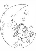 月亮与熊简笔画