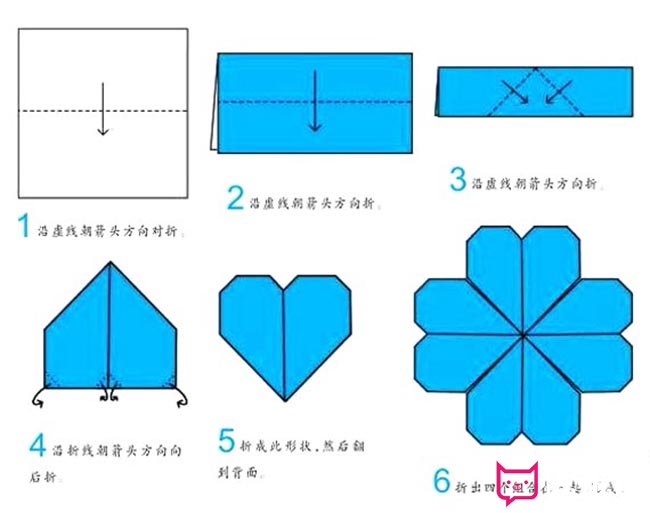 简单的幸运草折纸教程图片