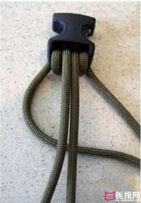 伞绳编织手链教程