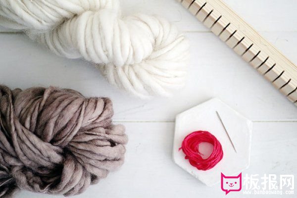 棉线手工编织杯垫 温暖系杯垫的编法教程