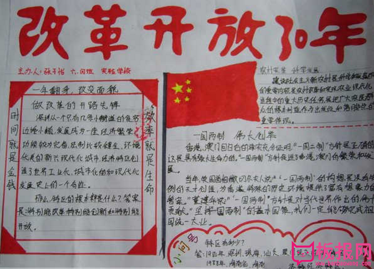 中国改革开放手抄报，国富民强的中国