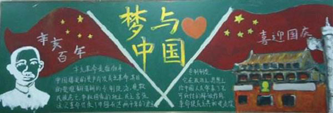  辛亥革命黑板报内容，梦与中国