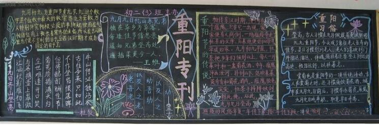 重阳节专刊黑板报内容，重阳节的传说