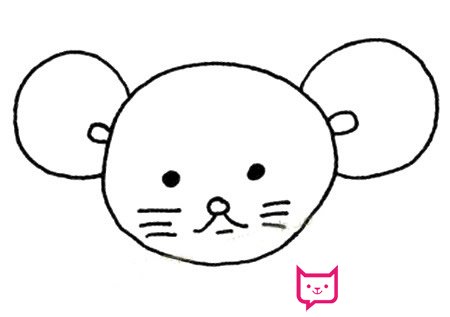 简单的动物简笔画教程，小老鼠简笔画
