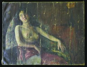李叔同唯一存世人体油画《半裸女像》现身(图)