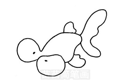 金鱼简笔画大全 可爱动物简笔画教程