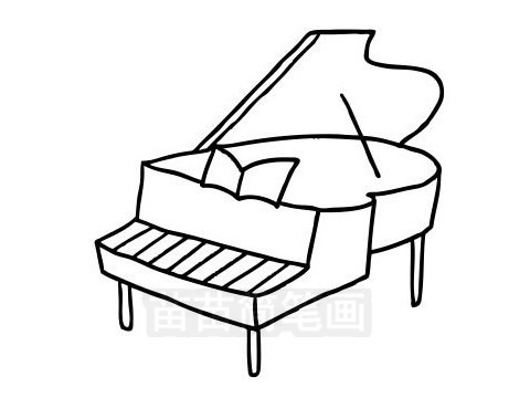 钢琴简笔画大全 乐器简笔画教程