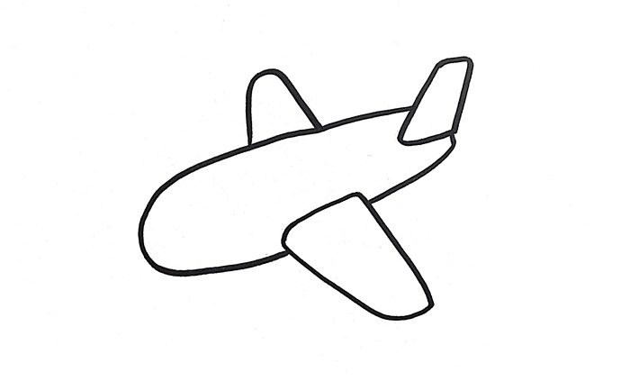 儿童飞机简笔画图片 儿童飞机是怎么画的