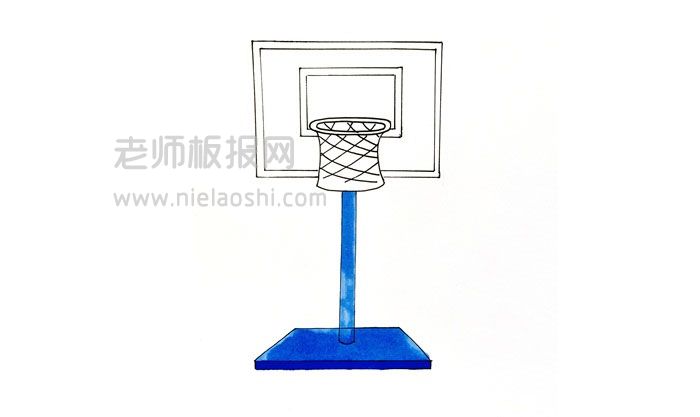篮球架简笔画图片 篮球架怎么画