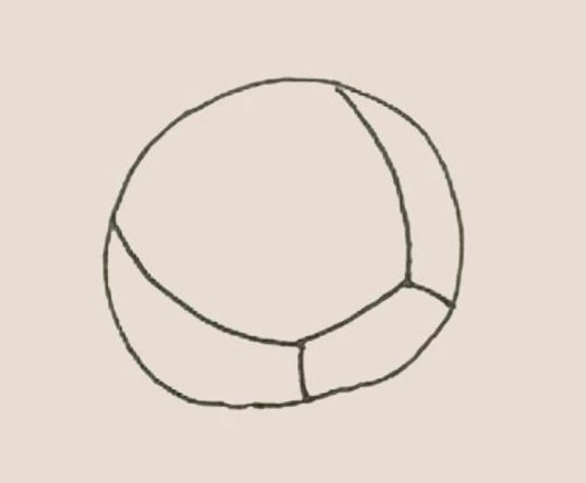 排球简笔画图片 排球如何画